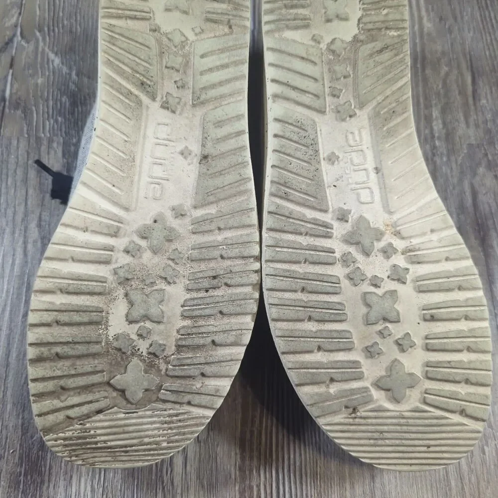 Hey Dude Shoes Womens Size 7 Wendy Chambray White Blue Slip On Loafers Flats